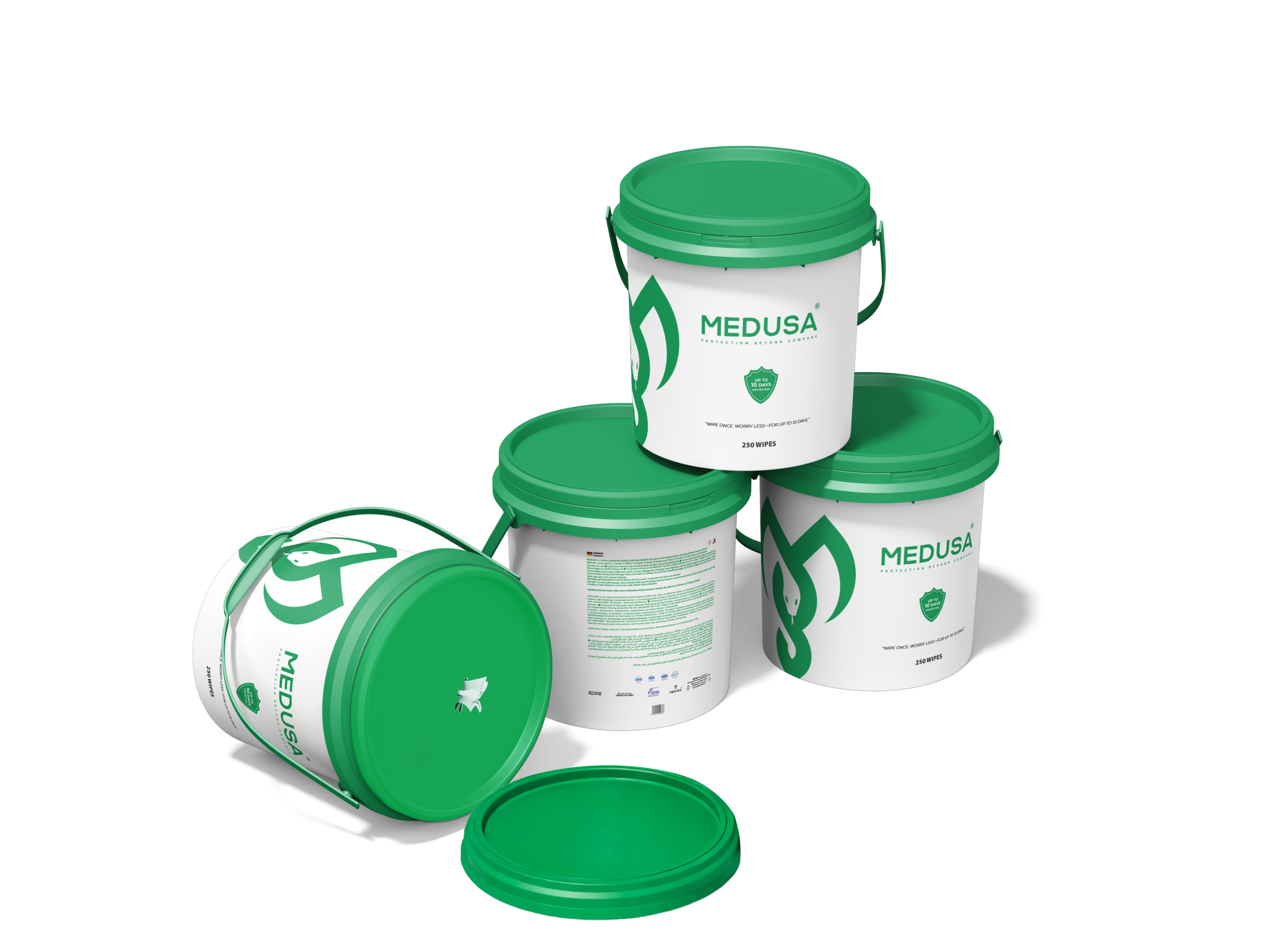 MEDUSA Wet Wipes Alcohol-Free Bucket - Image 3