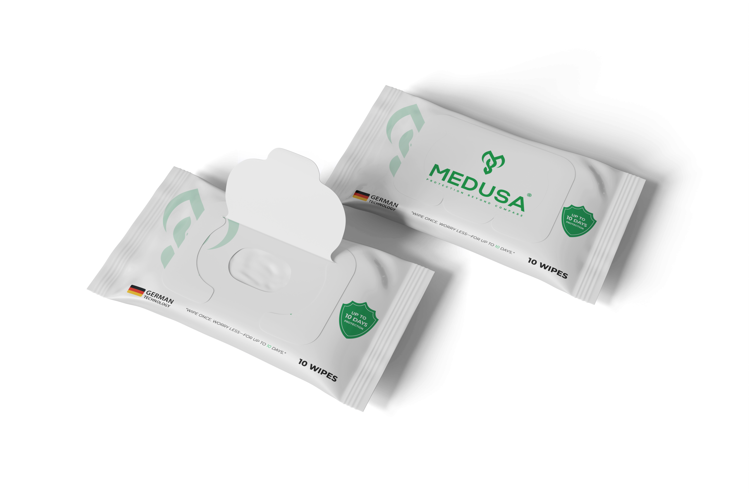 MEDUSA Wet Wipes Alcohol Free Pocket Size Pack - Image 3