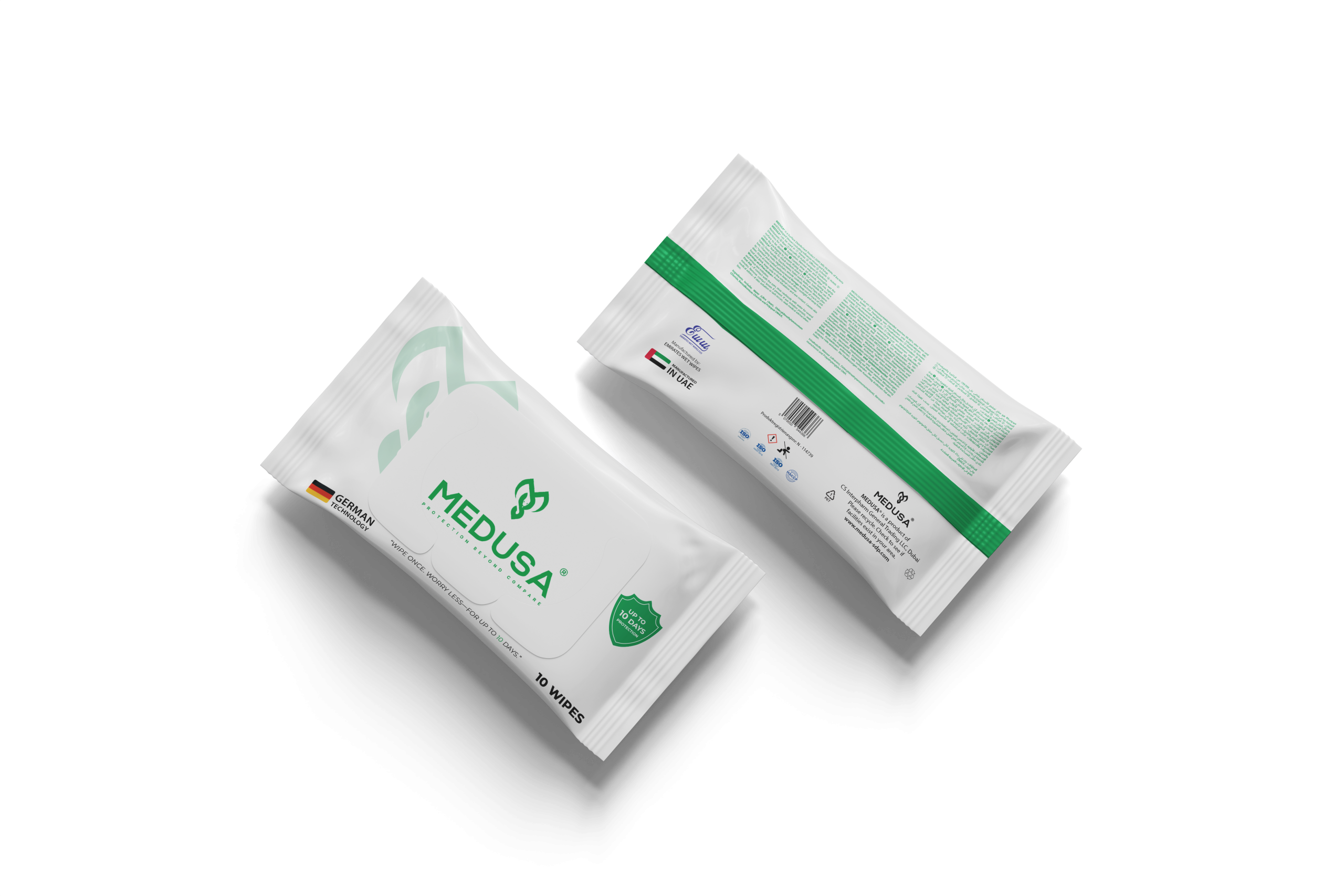 MEDUSA Wet Wipes Alcohol Free Pocket Size Pack - Image 4